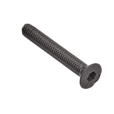 RS PRO M3 x 20mm Hex Socket Countersunk Screw Black, Self-Colour Steel