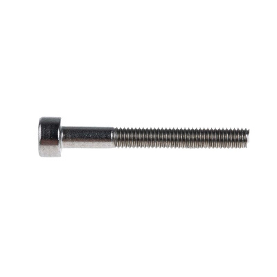 RS PRO M3 x 25mm Hex Socket Cap Screw Plain Stainless Steel