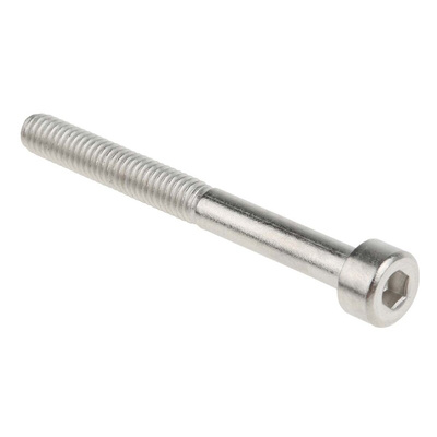 RS PRO M4 x 40mm Hex Socket Cap Screw Plain Stainless Steel