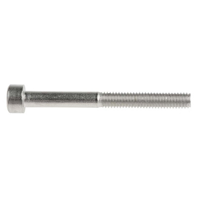 RS PRO M4 x 40mm Hex Socket Cap Screw Plain Stainless Steel