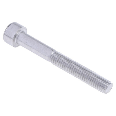 RS PRO M5 x 40mm Hex Socket Cap Screw Plain Stainless Steel