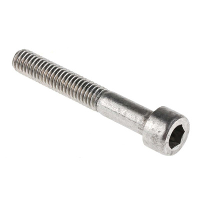 RS PRO M6 x 40mm Hex Socket Cap Screw Plain Stainless Steel