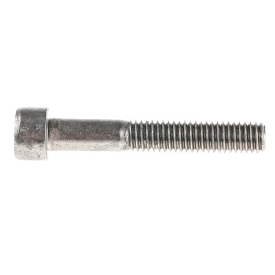 RS PRO M6 x 40mm Hex Socket Cap Screw Plain Stainless Steel