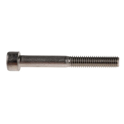 RS PRO M6 x 50mm Hex Socket Cap Screw Plain Stainless Steel