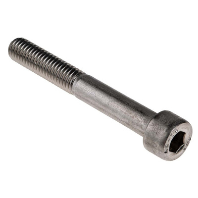RS PRO M8 x 60mm Hex Socket Cap Screw Plain Stainless Steel