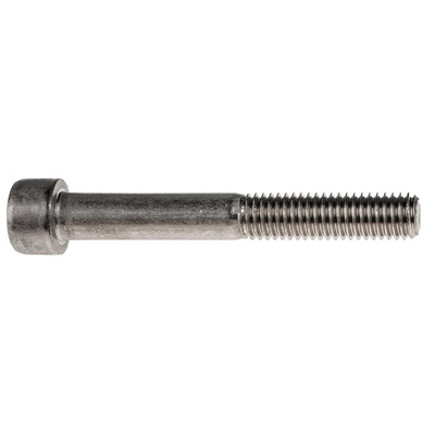 RS PRO M8 x 60mm Hex Socket Cap Screw Plain Stainless Steel