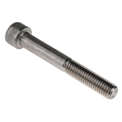 RS PRO M8 x 60mm Hex Socket Cap Screw Plain Stainless Steel
