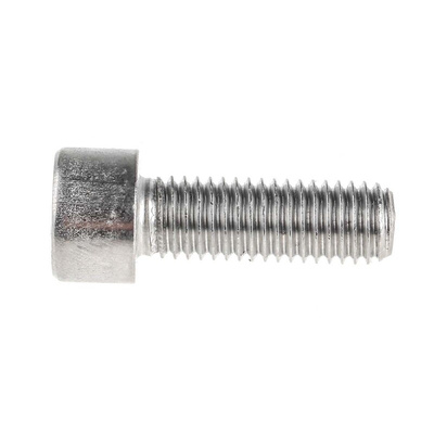 RS PRO M10 x 30mm Hex Socket Cap Screw Plain Stainless Steel