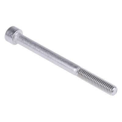 RS PRO Plain Stainless Steel Hex Socket Cap Screw, DIN 912, M6 x 70mm