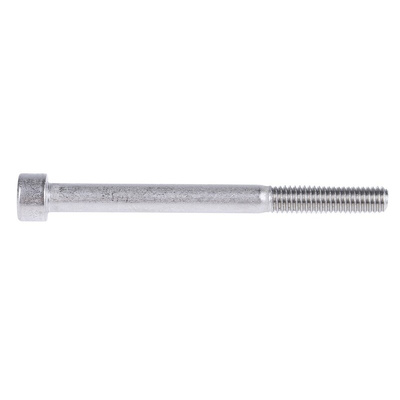 RS PRO Plain Stainless Steel Hex Socket Cap Screw, DIN 912, M6 x 70mm