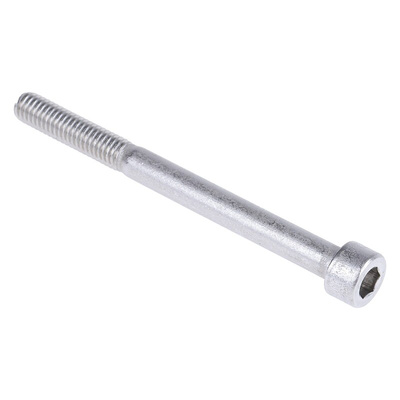 RS PRO Plain Stainless Steel Hex Socket Cap Screw, DIN 912, M6 x 70mm