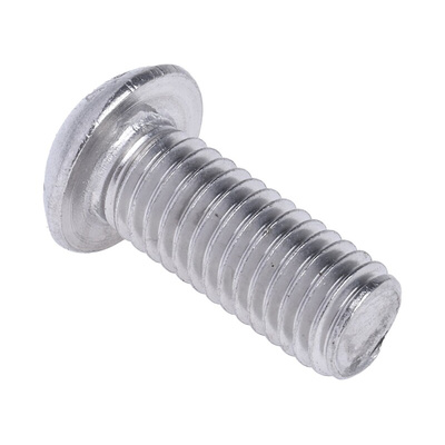RS PRO M8 x 20mm Hex Socket Button Screw Plain Stainless Steel
