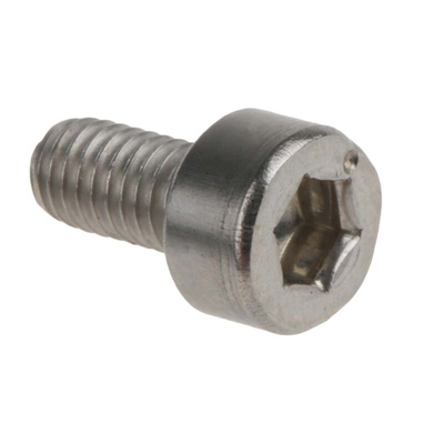 RS PRO Plain Stainless Steel Hex Socket Cap Screw, DIN 912, M3 x 6mm