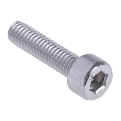 RS PRO Plain Stainless Steel Hex Socket Cap Screw, DIN 912, M4 x 16mm