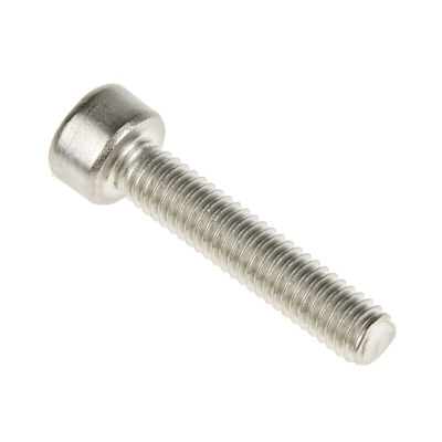 RS PRO Plain Stainless Steel Hex Socket Cap Screw, DIN 912, M4 x 20mm