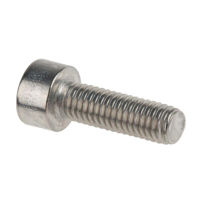 RS PRO Plain Stainless Steel Hex Socket Cap Screw, DIN 912, M5 x 16mm