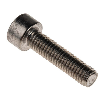 RS PRO Plain Stainless Steel Hex Socket Cap Screw, DIN 912, M5 x 20mm