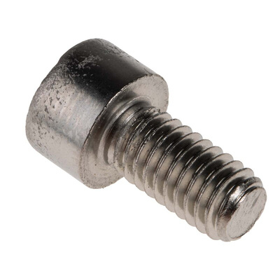 RS PRO Plain Stainless Steel Hex Socket Cap Screw, DIN 912, M6 x 12mm