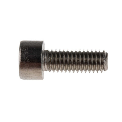 RS PRO Plain Stainless Steel Hex Socket Cap Screw, DIN 912, M6 x 16mm