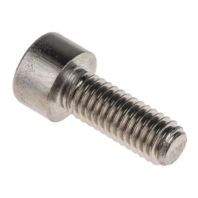 RS PRO Plain Stainless Steel Hex Socket Cap Screw, DIN 912, M6 x 16mm