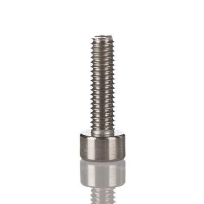 RS PRO Plain Stainless Steel Hex Socket Cap Screw, DIN 912, M6 x 20mm