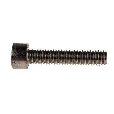 RS PRO Plain Stainless Steel Hex Socket Cap Screw, DIN 912, M6 x 30mm