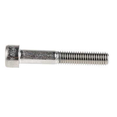 RS PRO Plain Stainless Steel Hex Socket Cap Screw, DIN 912, M8 x 50mm