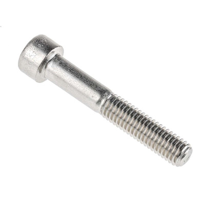 RS PRO Plain Stainless Steel Hex Socket Cap Screw, DIN 912, M8 x 50mm