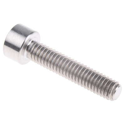 RS PRO Titanium Alloy Hex Socket Cap Screw, DIN 912, M4 x 20mm