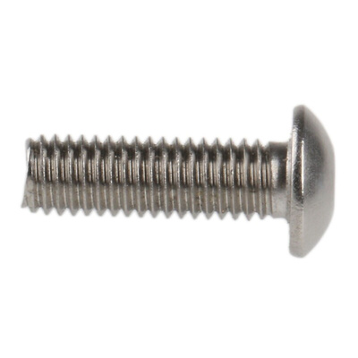 RS PRO Plain Stainless Steel Hex Socket Button Screw, ISO 7380, M5 x 16mm