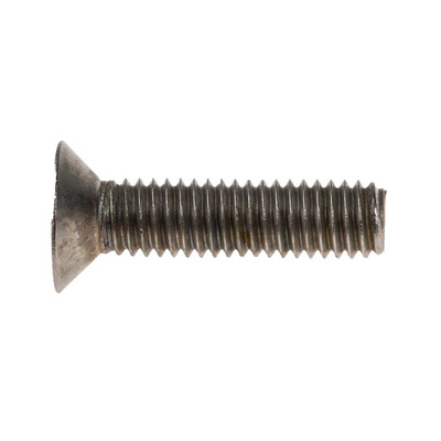 RS PRO Plain Stainless Steel Hex Socket Countersunk Screw, ISO 10642, M3 x 12mm