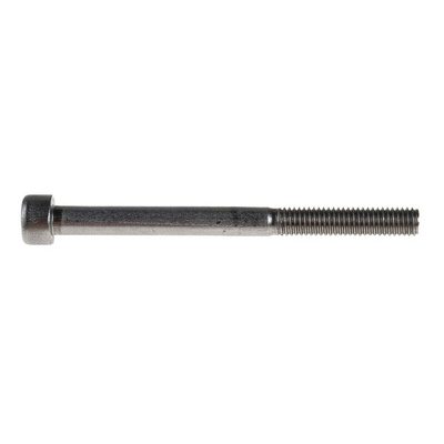 RS PRO Plain Stainless Steel Hex Socket Cap Screw, DIN 912, M5 x 60mm