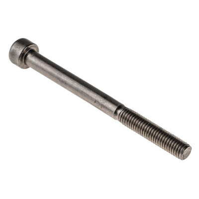 RS PRO Plain Stainless Steel Hex Socket Cap Screw, DIN 912, M5 x 60mm