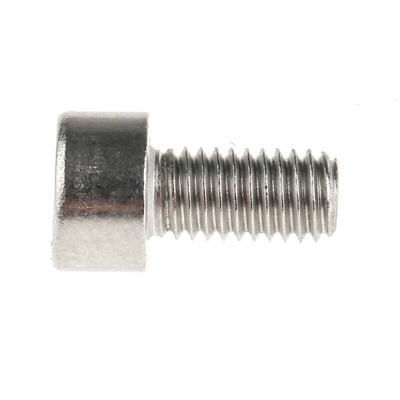 RS PRO Plain Stainless Steel Hex Socket Cap Screw, DIN 912, M5 x 10mm