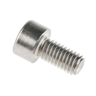 RS PRO Plain Stainless Steel Hex Socket Cap Screw, DIN 912, M5 x 10mm