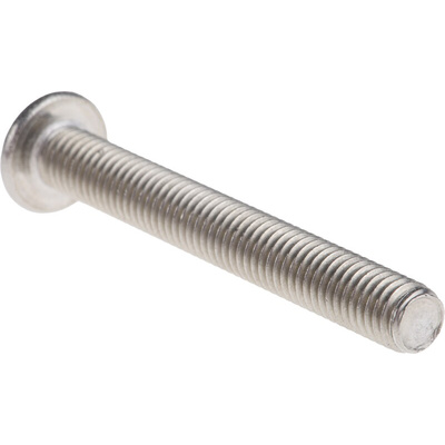 RS PRO Plain Stainless Steel Hex Socket Button Screw, ISO 7380, M5 x 40mm