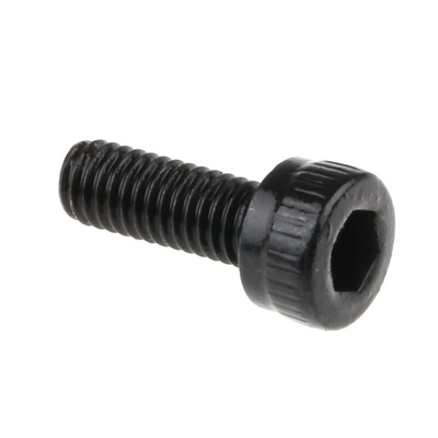 RS PRO M3 x 8mm Hex Socket Cap Screw Black, Self-Colour Steel