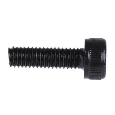 RS PRO M3 x 10mm Hex Socket Cap Screw Black, Self-Colour Steel