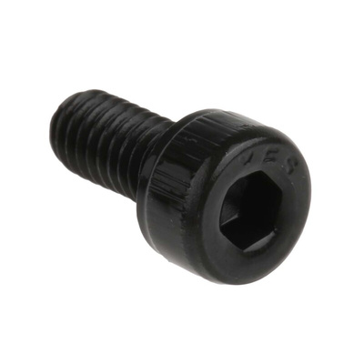 RS PRO M4 x 8mm Hex Socket Cap Screw Black, Self-Colour Steel
