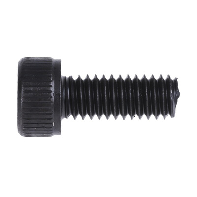 RS PRO M4 x 10mm Hex Socket Cap Screw Black, Self-Colour Steel