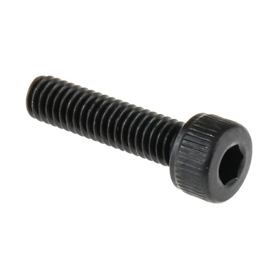 RS PRO Black, Self-Colour Steel Hex Socket Cap Screw, DIN 912, M4 x 16mm