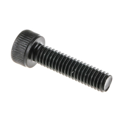 RS PRO Black, Self-Colour Steel Hex Socket Cap Screw, DIN 912, M4 x 16mm