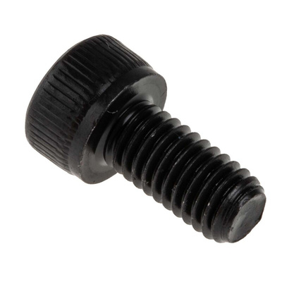 RS PRO M5 x 10mm Hex Socket Cap Screw Black, Self-Colour Steel