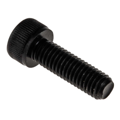 RS PRO M5 x 16mm Hex Socket Cap Screw Black, Self-Colour Steel