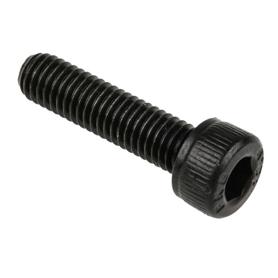 RS PRO M5 x 20mm Hex Socket Cap Screw Black, Self-Colour Steel