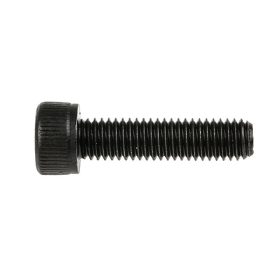 RS PRO M5 x 20mm Hex Socket Cap Screw Black, Self-Colour Steel