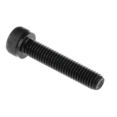 RS PRO M6 x 30mm Hex Socket Cap Screw Black, Self-Colour Steel