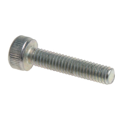 RS PRO Bright Zinc Plated Steel Hex Socket Cap Screw, DIN 912, M2.5 x 12mm