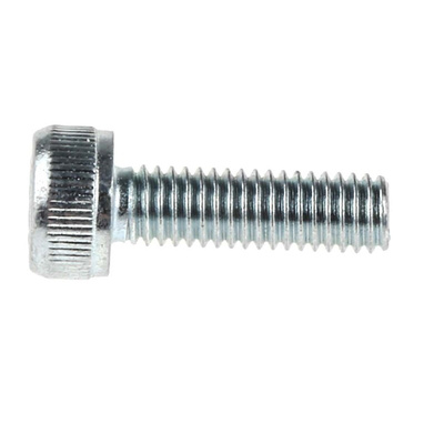 RS PRO Bright Zinc Plated Steel Hex Socket Cap Screw, DIN 912, M3 x 10mm