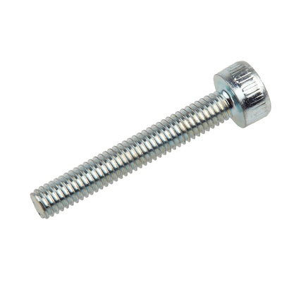 RS PRO Bright Zinc Plated Steel Hex Socket Cap Screw, DIN 912, M3 x 20mm